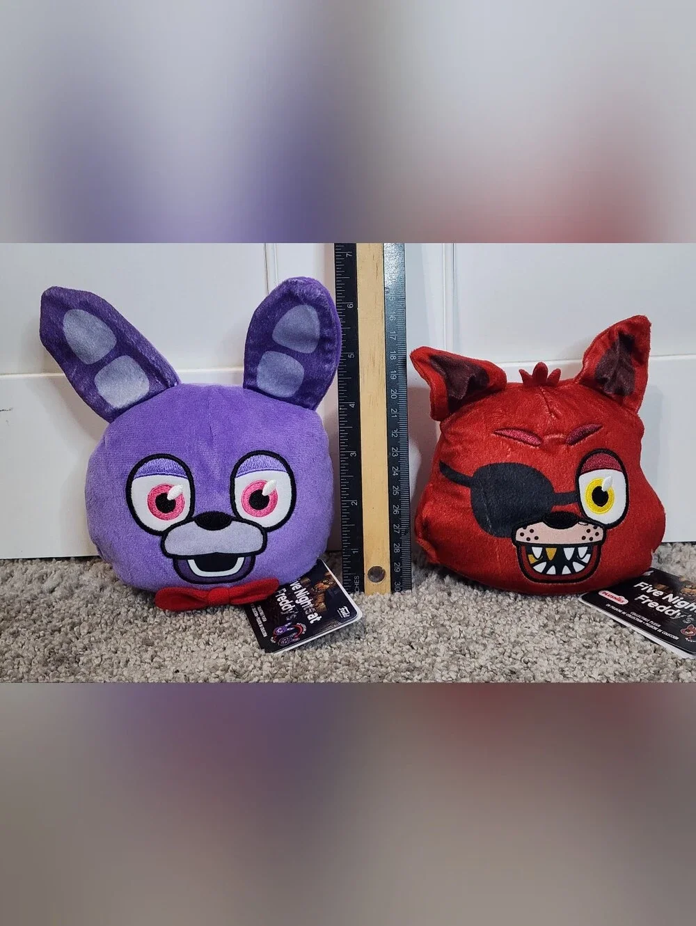 Five Nights At Freddy's Plush Lot, Nightmare Freddy/Bonnie, Reversible FNAF Set